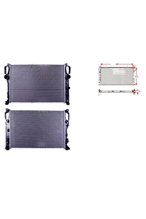 Su Radyatörü – 2115000102 Wisco – Mercedes E240 E320 M112 E200. E220 2.2cdı 02 Ve Sonrası Uyumlu