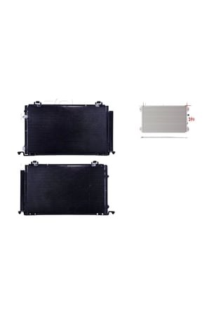 Klima Radyatörü 650x390x16 – 88450-05120-Wisco - Toyota Avensıs 2.0 Benzınlı 03-08 Arası Uyumlu