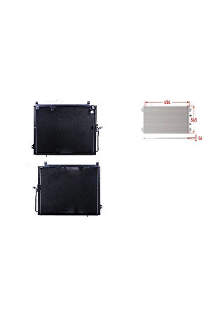 Klima Radyatörü 454x565x16 Mm – 1248301370 Wisco - Mercedes 124 M111 92-97 Arası Uyumlu