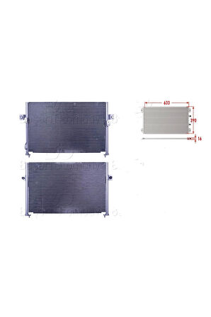 Klima Radyatörü 633x390x16 – 97606-4A000 Wisco - Hyundaı Starex 2.4 2.5crdı 97-07 Arası Uyumlu