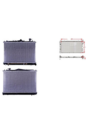 Su Radyatörü Brazing At 400X675X16 MM – 25310-34050 WİSCO – Hyundai Sonata 2.0 93-98 Uyumlu