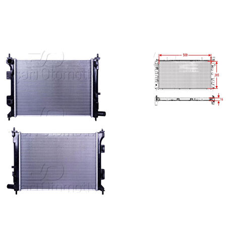 Su Radyatörü Brazing Mt - 25310-0U000 Wisco - Hyundai I20 (Pbt) 1.2ı 16v M-T Ac 12-14 Uyumlu