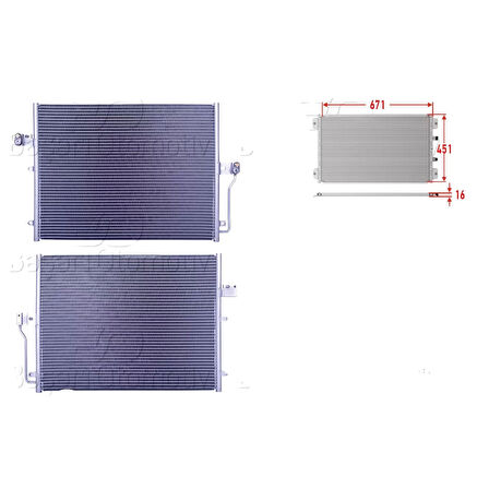 Klima Radyatörü 671X451X16 - 68400-09001 Wisco - Ssangyong Actyon Kyron 2.0 05 Ve Sonrası Uyumlu