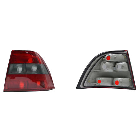 Stop Füme Sağ - 1223244 Wisco - Opel Vectra B 99-02 Arası Uyumlu