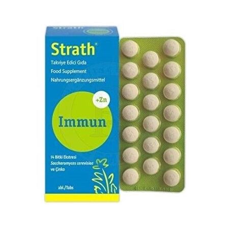 Strath İmmun + Çinko İçerikli Takviye Edici Gıda 40 Tablet