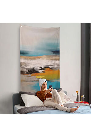 Yağlıboya Görünümlü Dekoratif Duvar Örtüsü-7610