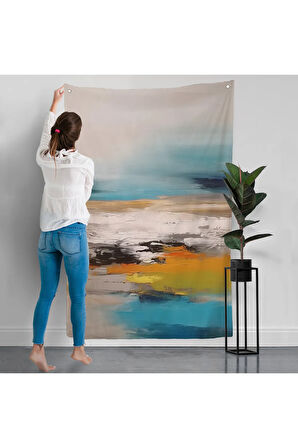 Yağlıboya Görünümlü Dekoratif Duvar Örtüsü-7610