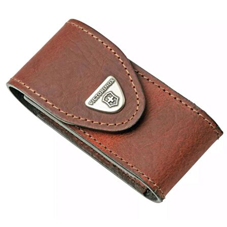 Victorinox Deri Çakı Kılıfı 4.0545 Kahverengi Cırtcırtlı