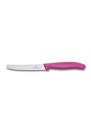 Victorinox Tırtıklı Domates & Sosis Bıçağı 11 Cm Pembe