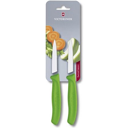Victorinox 6.7606.L114B Sebze Bıçağı Seti 2'li Yeşil 