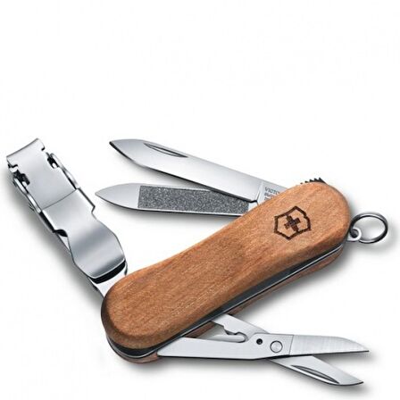 Victorinox 0.6461.63 NailClip Wood 580 Tırnak Makaslı Çakı