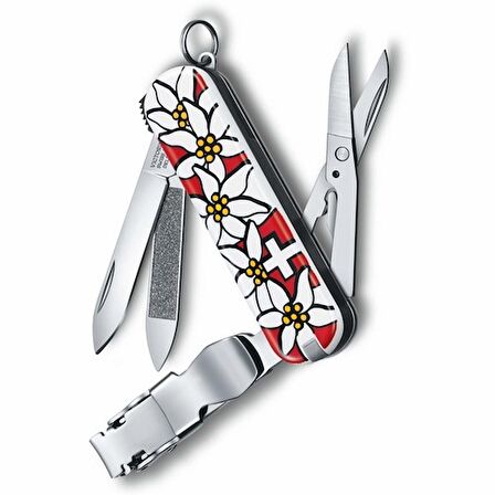 Victorinox 0.6463.840 Edelweiss Desenli Tırnak Makaslı Çakı