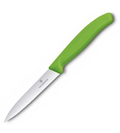 Victorinox 6.7736.L4 10cm Tırtıklı Soyma Bıçağı - VT 6.7736.L4