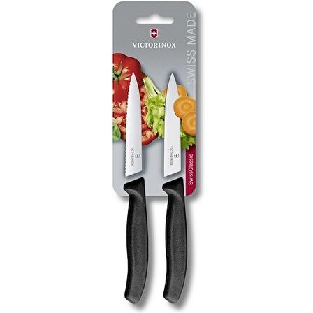 Victorinox 6.7793.B Sebze Bıçağı Seti 2'li Siyah 