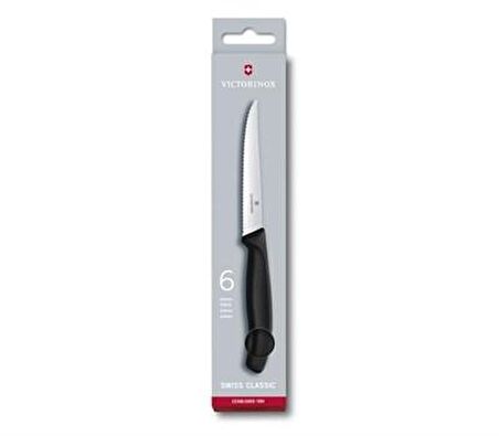 VICTORINOX CLASSIC BİFTEK BIÇAK SETİ 6 LI SİYAH 6.7233.6