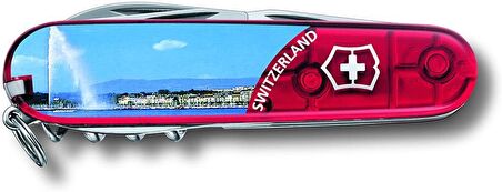 Victorinox Climber Mavi Alp Dağı Desenli Kırmızı Çakı 3TE2B1