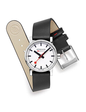 Mondaine Evo2 Black Vegan Grape Leather MSE.30110.LBV