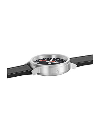 Mondaine Stop2go Black Vegan Leather Strap MST.41020.LBV.2SE