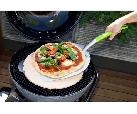 Aygaz Gurme Pizza Küreği Yeşil Saplı Alüminyum Ergonomik Mangal Aksesuarı