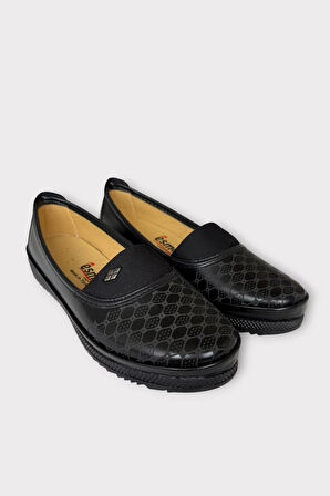 Kadın Ortopedik Comfort Günlük Anne Casual Ayakkabı SİYAH