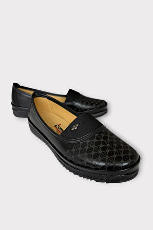 Kadın Ortopedik Comfort Günlük Anne Casual Ayakkabı SİYAH