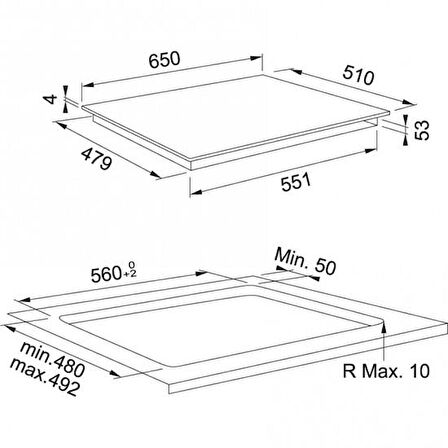 Franke Mythos FMY 658 I FP BK Ankastre Ocak