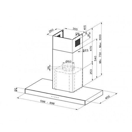 FABER Hood Stılo Glass Smart A90