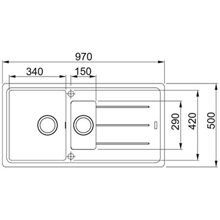 Franke BFG 651 Bianco Granit Evye