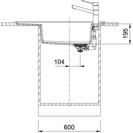 Franke FSG 611-88 Evye, Nero