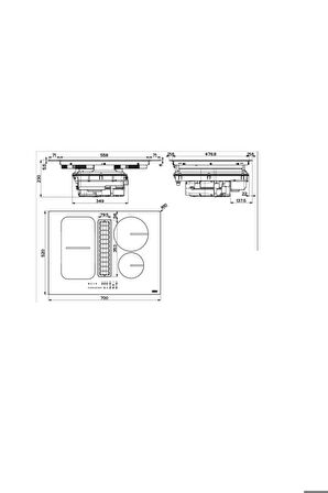 Davlumbaz FSM 709 HI Smarttogether 