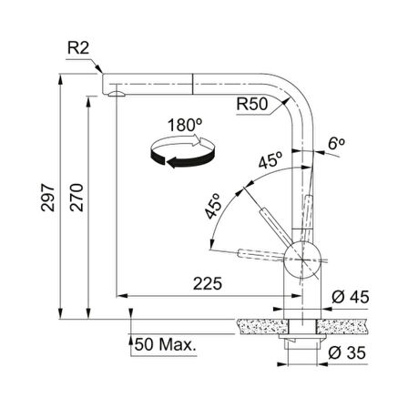 Franke Atlas Neo Doccia Armatür, Altın