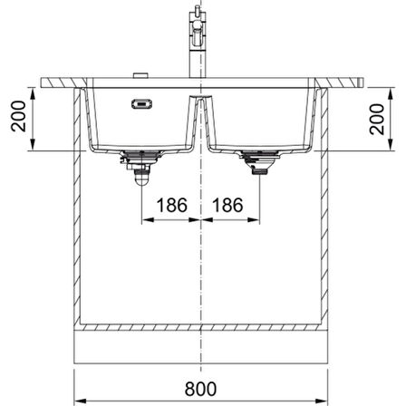 Franke MARİS MRG 120-35-35 SAHARA Tezgahaltı Granit Evye 
