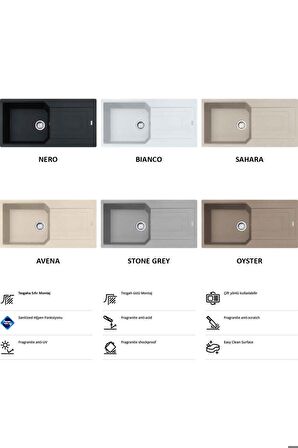 Franke Urban UBG 611-100 Avena Granit Mutfak Eviyesi