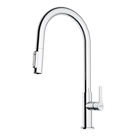 Franke Clear Water, Krom, Spiralli Mutfak Armatürü, Arıtma Cihazına Bağlanabilir ( ARITMA SİSTEMİ FİYATA DAHİLDİR.)