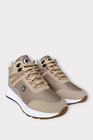 Suya Karşı Daynaklı Denye Kumaş Kadın Outdoor  Bot BEJ