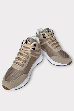 Suya Karşı Daynaklı Denye Kumaş Kadın Outdoor  Bot BEJ