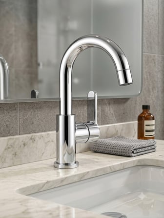 ELVORA SİLVER LÜX BANYO LAVABO BATARYASI
