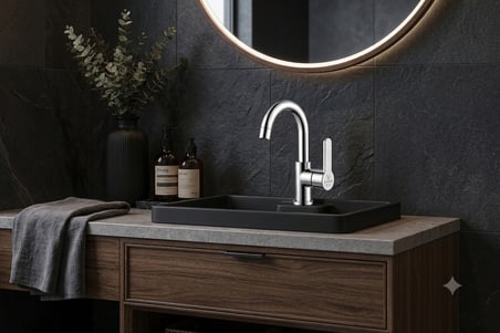 ELVORA SİLVER LÜX BANYO LAVABO BATARYASI