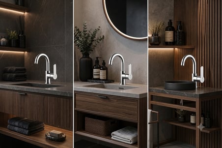 ELVORA SİLVER LÜX BANYO LAVABO BATARYASI
