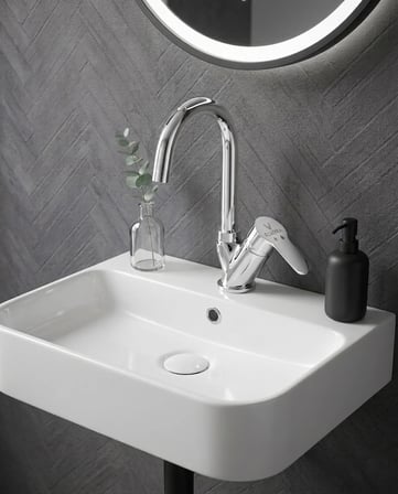 ELVORA LÜX KUĞU BANYO LAVABO BATARYASI