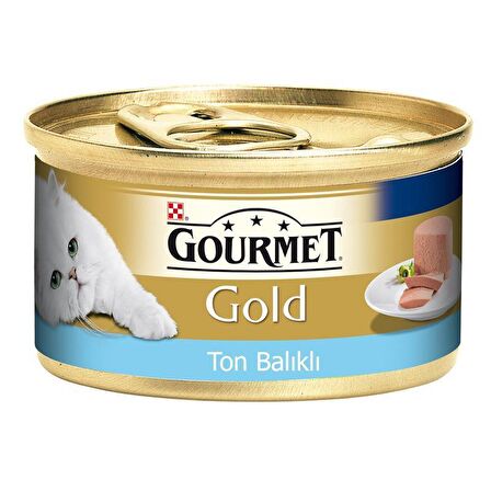 Gourmet Gold Ton Balik Yetiskin Kiyilmis Kedi Konservesi 85 Gr