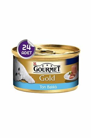 Gourmet Gold Kıyılmış Ton Balıklı Konserve Kedi Maması 85 Gr 24 ADET