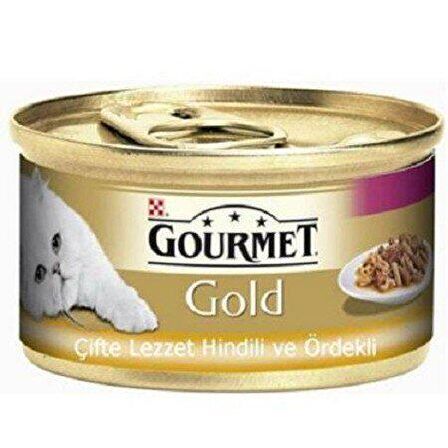 Gourmet Gold Ördek ve Hindi Etli Kedi Maması