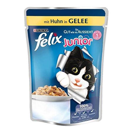 Felix Tavuklu Yavru Kedi Maması 100 Gr