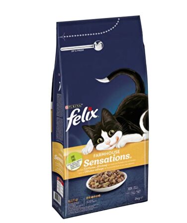 Felix Tavuk ve Hindili Kuru Kedi Maması 2kg