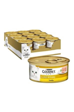 Gourmet Gold Kıyılmış Ton Balıklı Kedi Konservesi 85 Gr x 24 Adet
