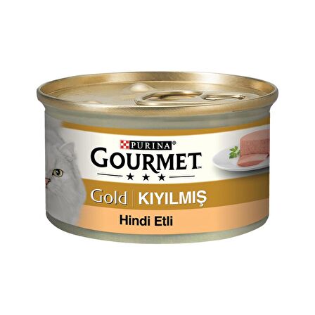 Gourmet Gold Kıyılmış Hindi Etli Kedi Konservesi 85 Gr x 24 adet