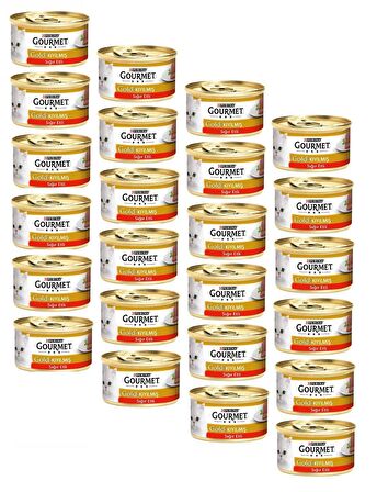 Gourmet Gold Kıyılmış Sığır Etli Kedi Konservesi 85 Gr (24 ADET)