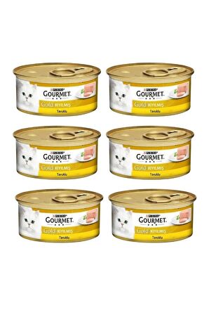 Gourmet Gold Kıyılmış Tavuklu Kedi Konservesi 85 Gr x 6 Adet