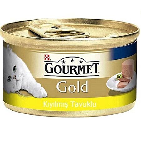 Gourmet Gold Kıyılmış Tavuklu Konserve Yetişkin Kedi Maması 85 G x12